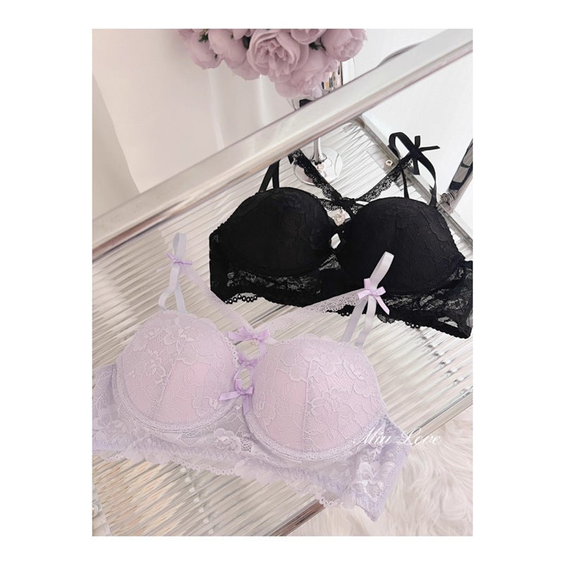 Invoicable Love Fairy [Rabbit Gummy] Magic Revealing Pure Desire Love Pendant Lace Purple Underwear 20 - Image 1