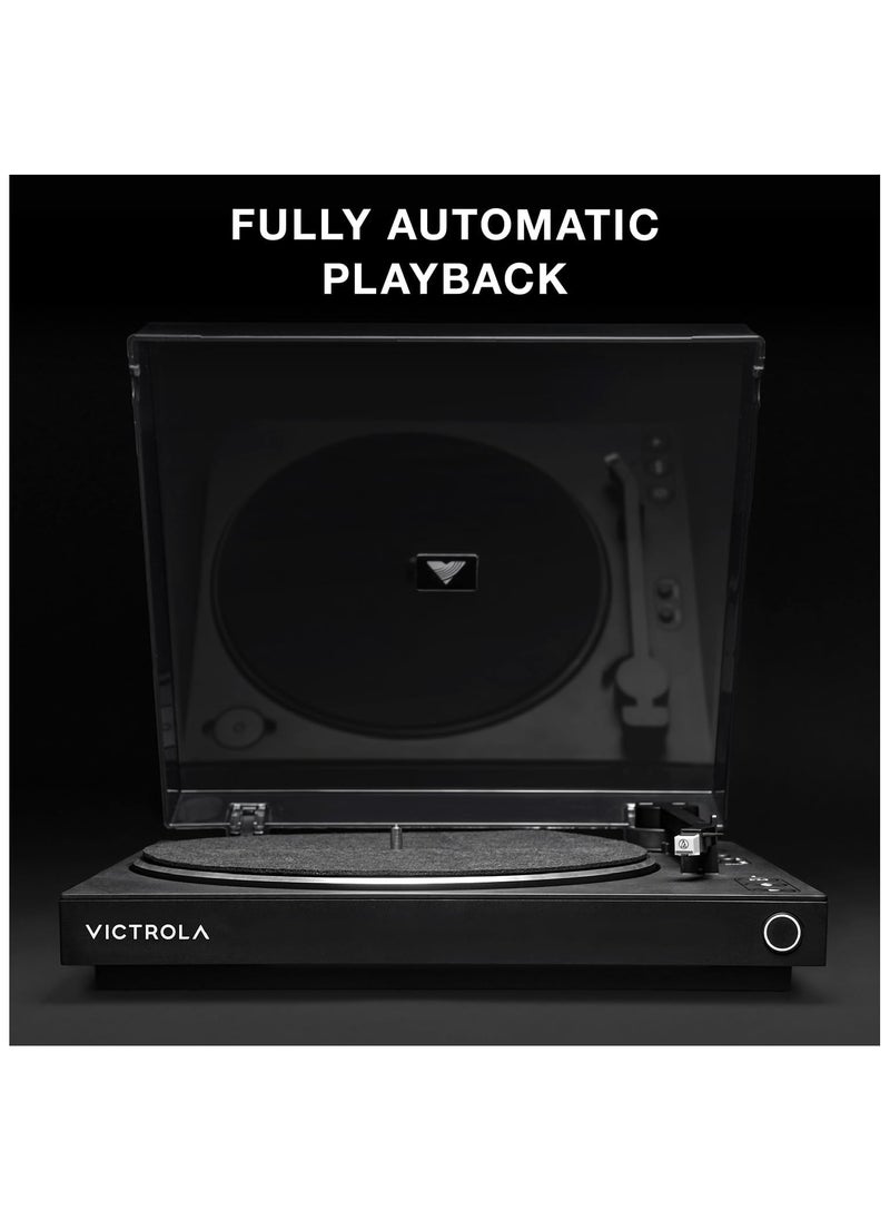VICTROLA - Victrola Fully Automatic Bluetooth Turntable with Audio Technica ATN3600L Cartridge, Automatic Repeat Function, 2-Speed Vinyl Record Player, Wireless Bluetooth Streaming, Preamp and Aluminum Platter - Image 1