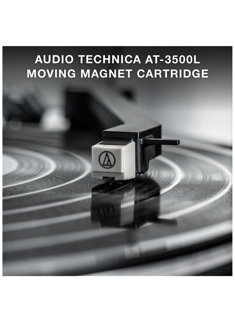 VICTROLA - Victrola Fully Automatic Bluetooth Turntable with Audio Technica ATN3600L Cartridge, Automatic Repeat Function, 2-Speed Vinyl Record Player, Wireless Bluetooth Streaming, Preamp and Aluminum Platter - Image 1