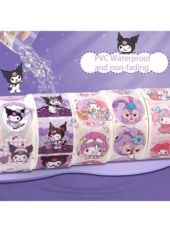 Beauenty 1000PCS Motivational Stickers for Kids, 2Rolls 20 Designs Motivational Stickers, Waterproof Cute Cartoon Vinyl Stickers, ,Children's Gifts, Envelope Stickers, Sticker Gifts, Anime Sealing Stickers - Image 2