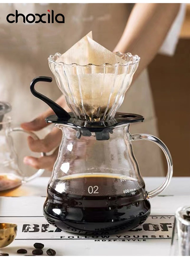 choxila 14pcs/set Coffee Set with Storage Bag, V02 Pour Over Coffee Set, Manual Drip Coffee Accessories Set, Includes: 350ml Gooseneck Kettle, 600ml Coffee Pot, Coffee Filter, Paper Filters, Filter Holder, Digital Scale, Coffee Bean Storage Jar, and Other Accessories. Perfect gift for family, loved ones, and coffee lovers. Perfect for afternoon tea, family gatherings, offices, cafes, and camping - Image 5