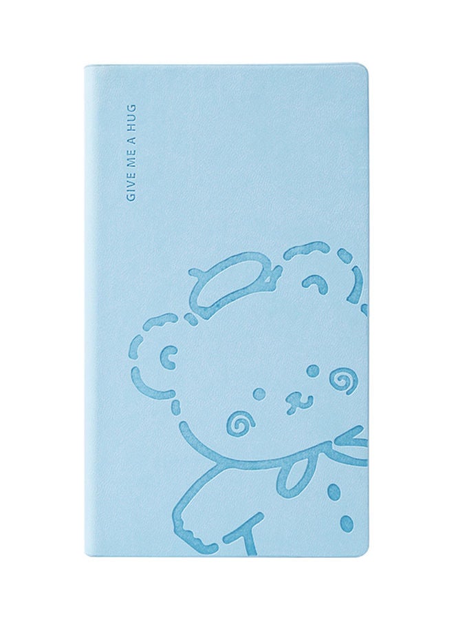 NIBEMINENT Portable Mini Travel Journal Diary PU Writing Notebook Blue - Image 1