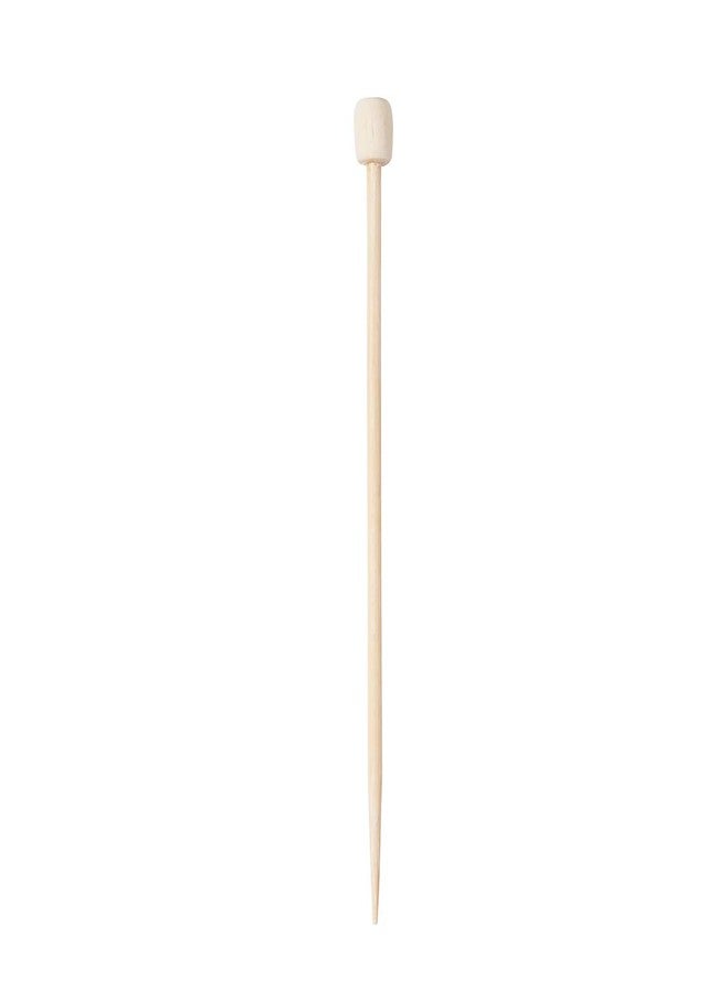 Restaurantware 3.5 Inch Cocktail Picks, 100 Disposable Appetizer Skewers - Cylinder Top, Sturdy, Natural Bamboo Decorative Toothpicks, For Barbeques, Parties, Or Buffets - Image 2