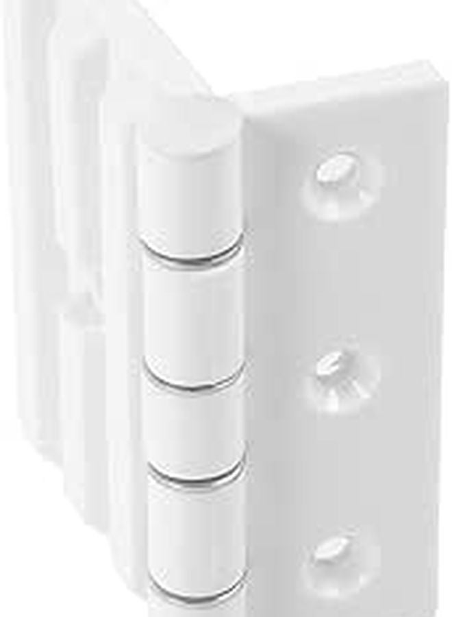 Healifty Multi Function Door Hinge Replacement For Steam Glass Doors White Smooth Polished Surface - Image 1