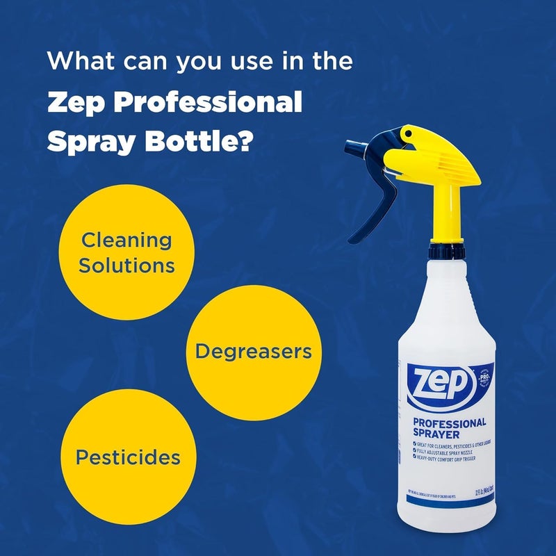 زيب زجاجة رش محترفة من - 32 أونصة (عبوة من 3) - HDPRO1 - زجاجات رش متعددة الاستخدامات مع فوهة قابلة للتعديل توفر رذاذًا ناعمًا أو رشًا قويًا، قابلة لإعادة التعبئة للمركز المخفف | فوهة قابلة للتعديل متعددة الاستخدامات، رذاذ ناعم أو رش قوي، قابلة لإعادة التعبئة للمركز المخفف - Image 2