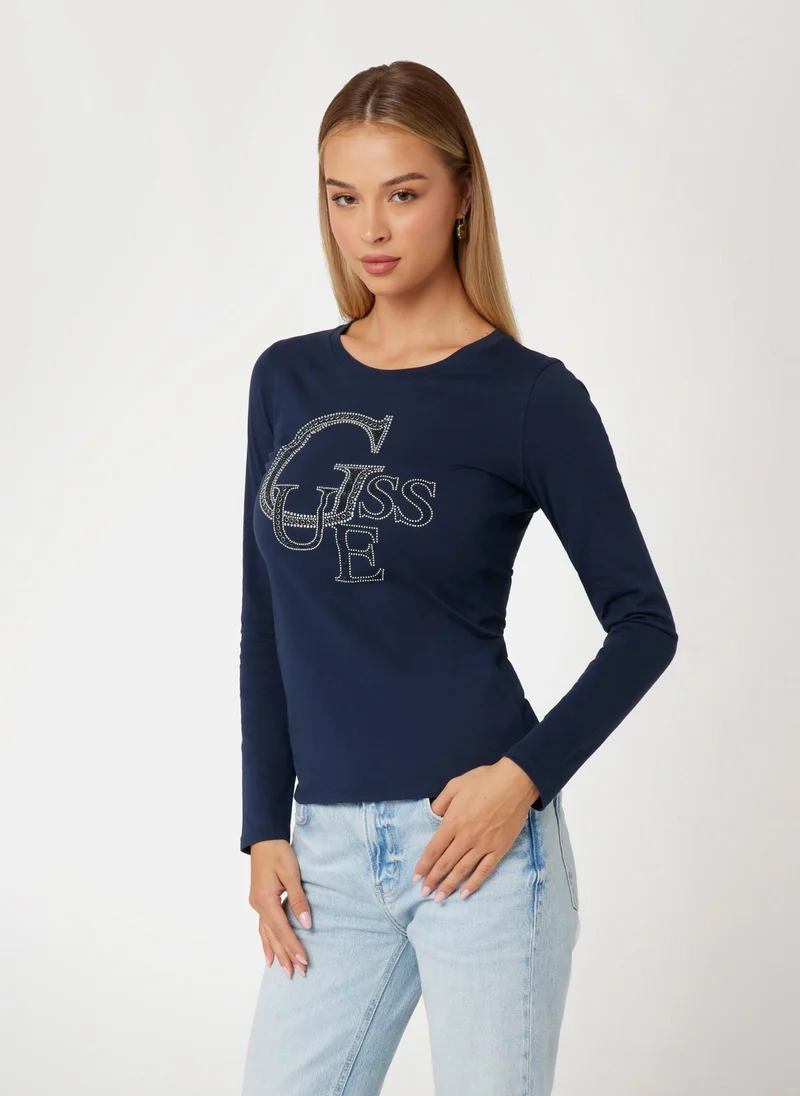 GUESS Crew Neck Graphic T-Shirt