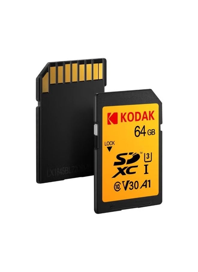 Kodak UHS-I V30 SDXC SD Memory Card Yellow/black  - Image 3