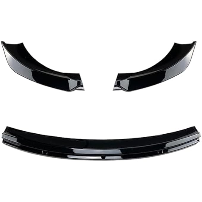 FINMOKAL Gloss Black Front Bumper Lip Chin Spoiler Splitter Compatible with Tesla Model 3 2017-2021 - Image 5