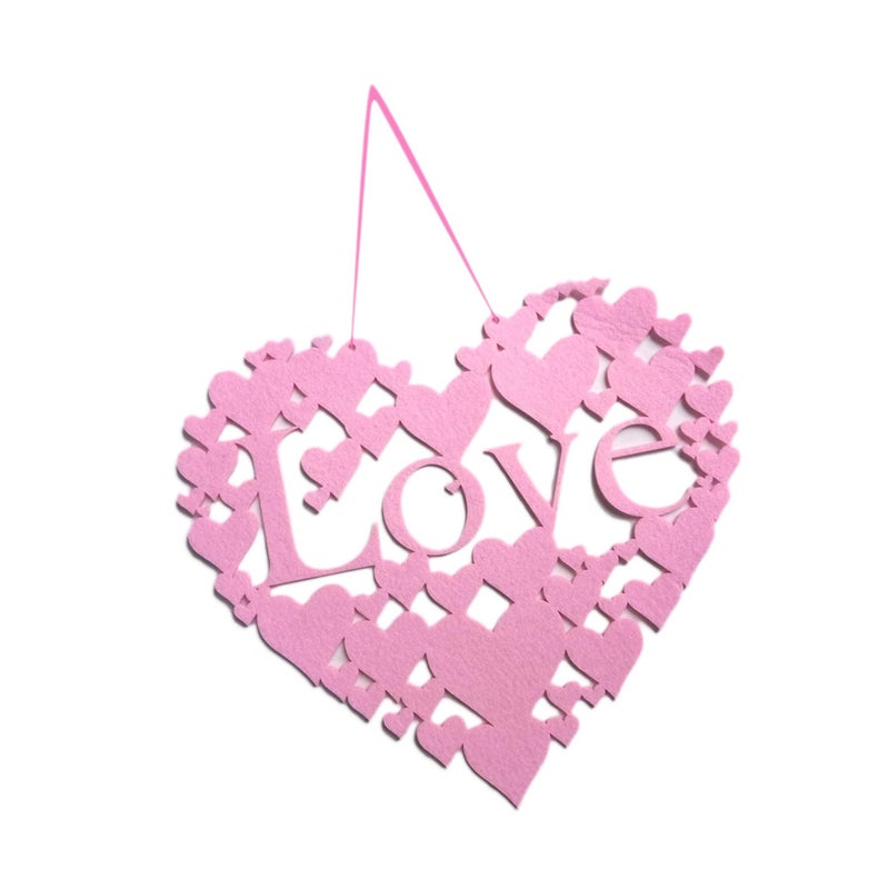 Valentine's Day Loving Heart Hanging Drop Beautiful Nonwovens Hanging Decor for Woman Lady Female ( ) - Image 2