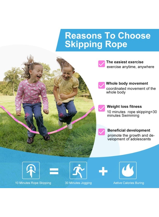 Jump Rope For Kids, Soft Beaded Jump Rope, Adjustable Length Tangle-Free Segmented Soft Beaded Skipping Rope，for Women, Men and Kids Keeping Fit, Workout and Weight Loss - Image 5
