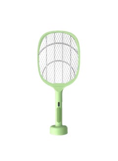 HaveDream Electric Mosquito Swatter, Mosquito Lamp Two-In-One, USB Rechargeable, LED Fly Killer Lamp,(8 Lights) Frosted Dark Green  - Image 1