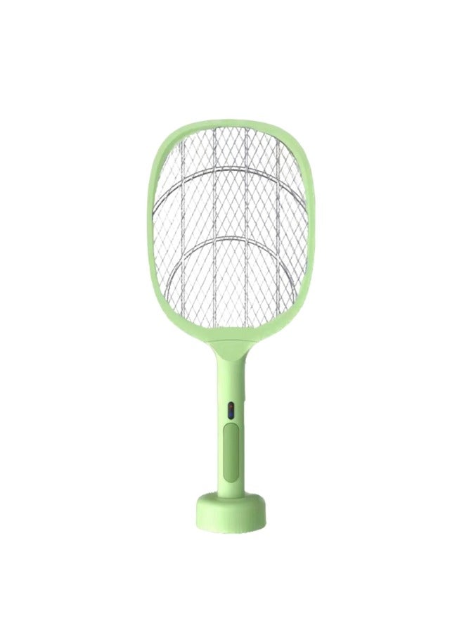 HaveDream Electric Mosquito Swatter, Mosquito Lamp Two-In-One, USB Rechargeable, LED Fly Killer Lamp,(8 Lights) Frosted Dark Green  - Image 1