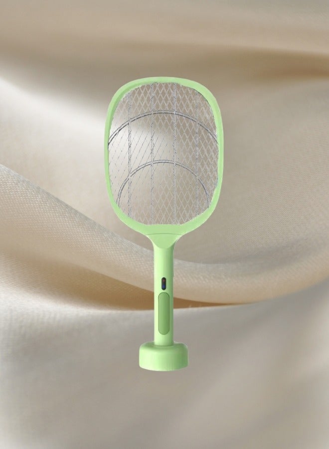HaveDream Electric Mosquito Swatter, Mosquito Lamp Two-In-One, USB Rechargeable, LED Fly Killer Lamp,(8 Lights) Frosted Dark Green  - Image 2