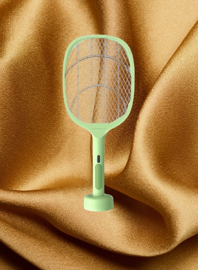 HaveDream Electric Mosquito Swatter, Mosquito Lamp Two-In-One, USB Rechargeable, LED Fly Killer Lamp,(8 Lights) Frosted Dark Green  - Image 4