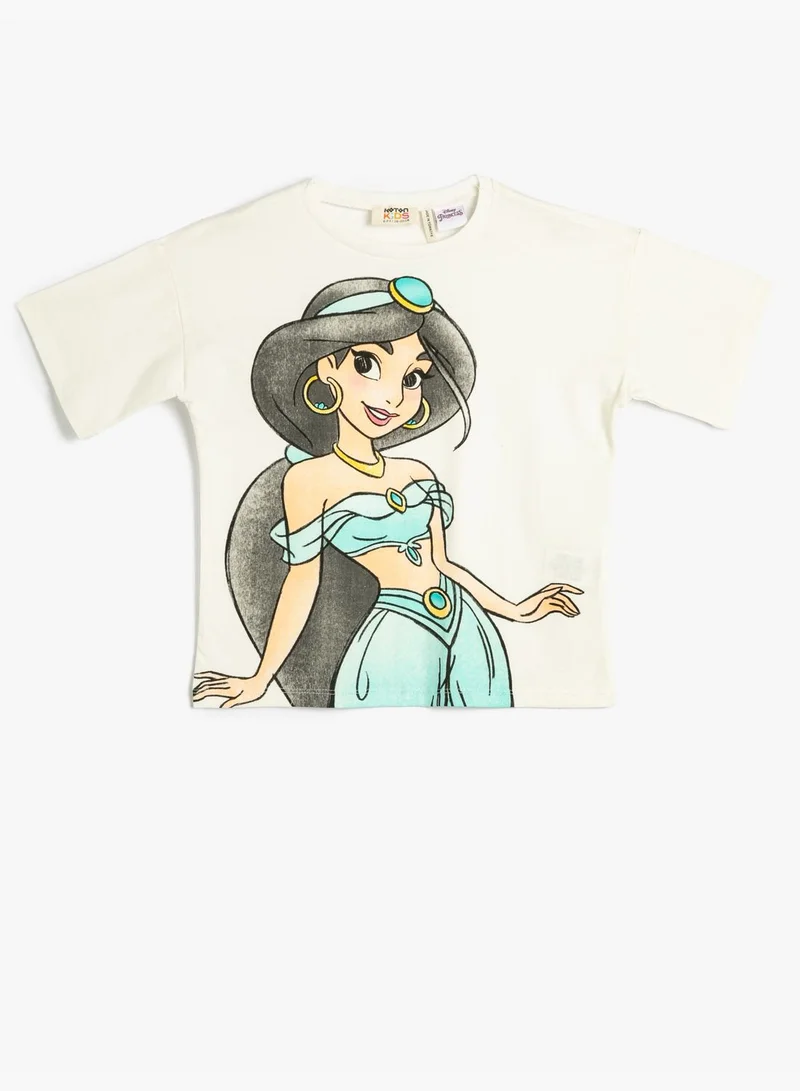 KOTON Princess Scheherazade T-Shirt Licensed Short Sleeve Crew Neck Cotton