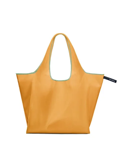 notabag Tote Bag | Multi-functional Bag, Spacious, Fashionable, Foldable into Pouch, Washable, Water Resistant, Eco-Friendly, Holds up to 20kg, for Daily Use, Shopping Bag - Mustard