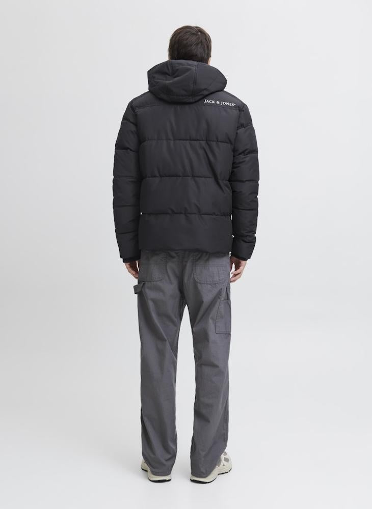 JACK & JONES Essential Puffer Jacket With Hood - Image 2