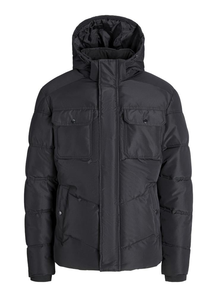 JACK & JONES Essential Puffer Jacket With Hood - Image 5