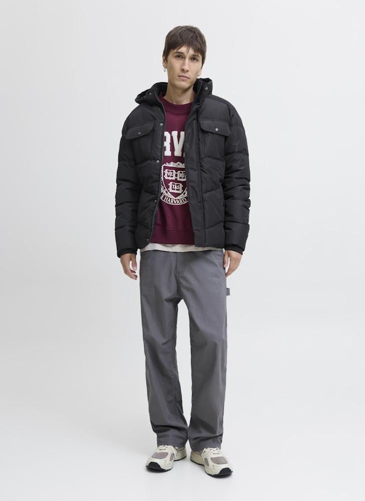 JACK & JONES Essential Puffer Jacket With Hood - Image 4