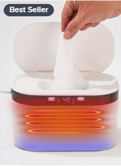 Meiyilan Wet Wipes Warmer Wet Wipe Machine with Night Light Large Capacity Wipes Heater Diaper Wipe Warmer for Home Baby Nursery Baby  - Image 1