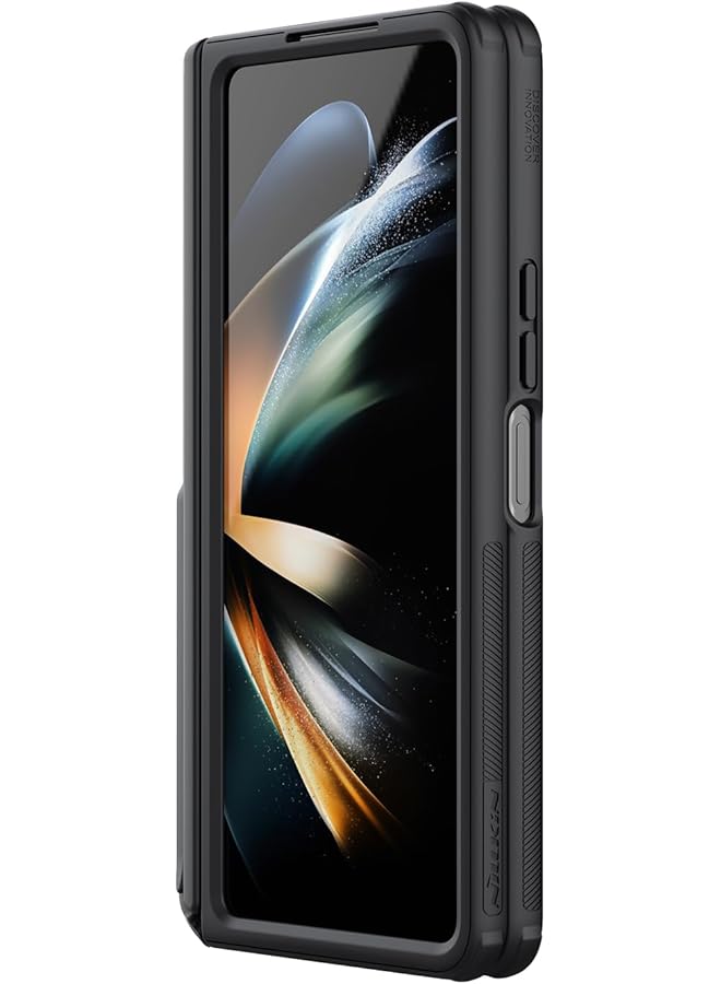 Nillkin Super Frosted Shield Fold Pen Holder Version With Pen Holder And Stand Series Cover Case Designed For Samsung Galaxy Z Fold 5 W24 Black - Image 4