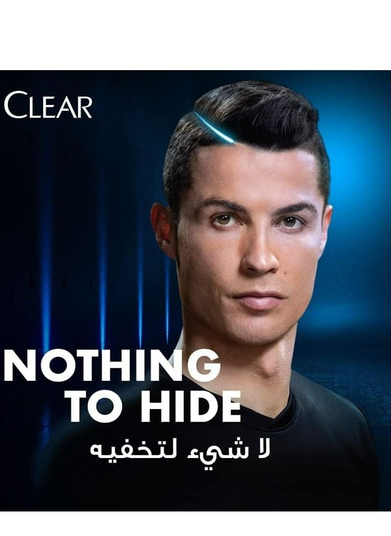 CLEAR - Clear, Men's Anti-Dandruff Hair Fall Defence 2 in 1 Shampoo and Conditioner with Coffee Beans, 400 ml - Image 1