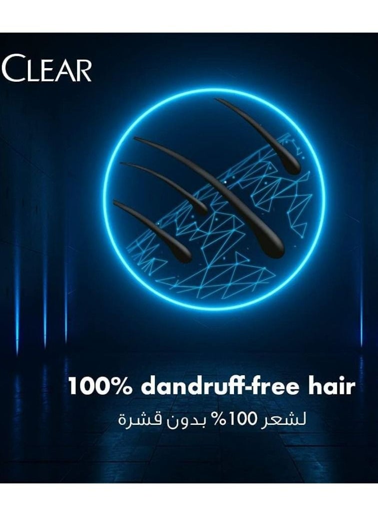 CLEAR - Clear, Men's Anti-Dandruff Hair Fall Defence 2 in 1 Shampoo and Conditioner with Coffee Beans, 400 ml - Image 1