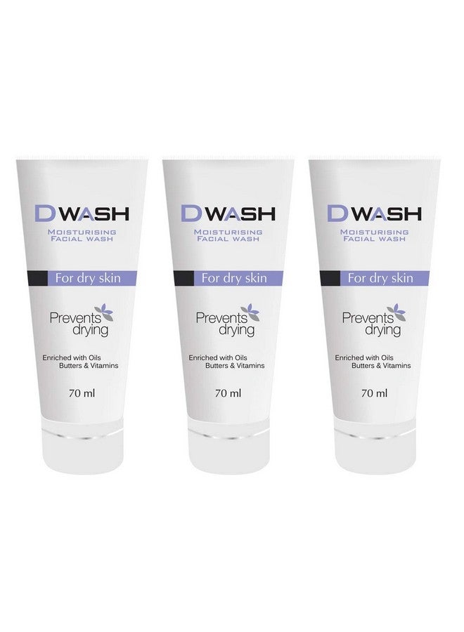 ETHIGLO Dwash Moisturising Facial Wash : Pack of 3 - Image 1