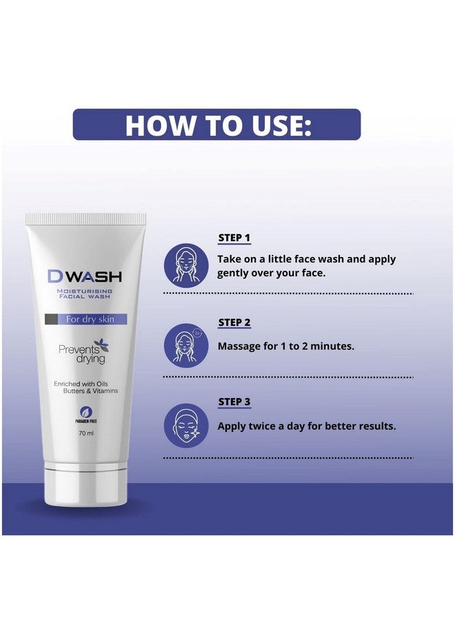 ETHIGLO Dwash Moisturising Facial Wash : Pack of 3 - Image 4