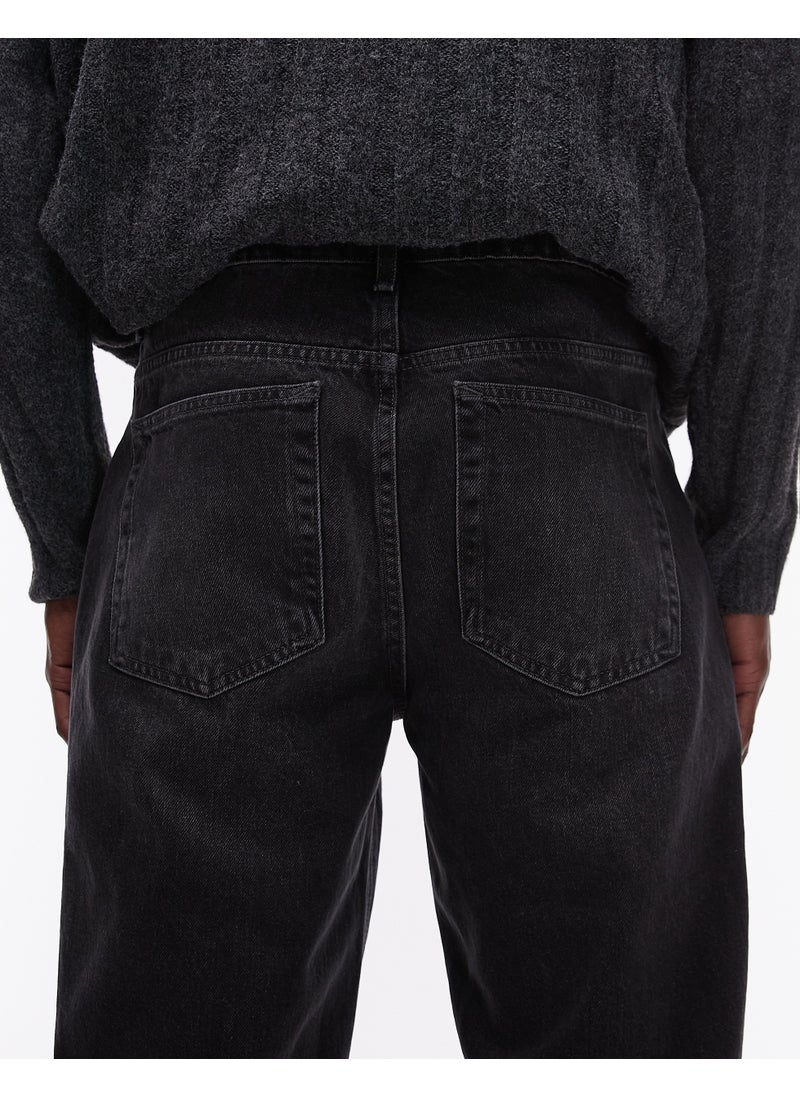 TOPMAN Taper Jeans In Washed Grey - Grey  - Image 5