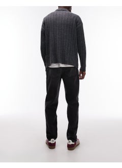 TOPMAN Taper Jeans In Washed Grey - Grey  - Image 2