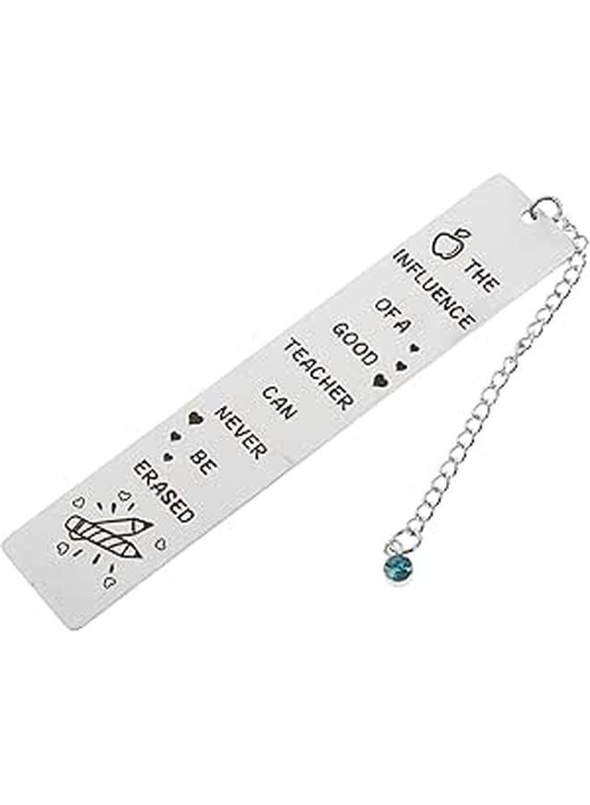 Stainless Steel Engraved Bookmark Creative Gift for Students Readers Teens Women - Image 1