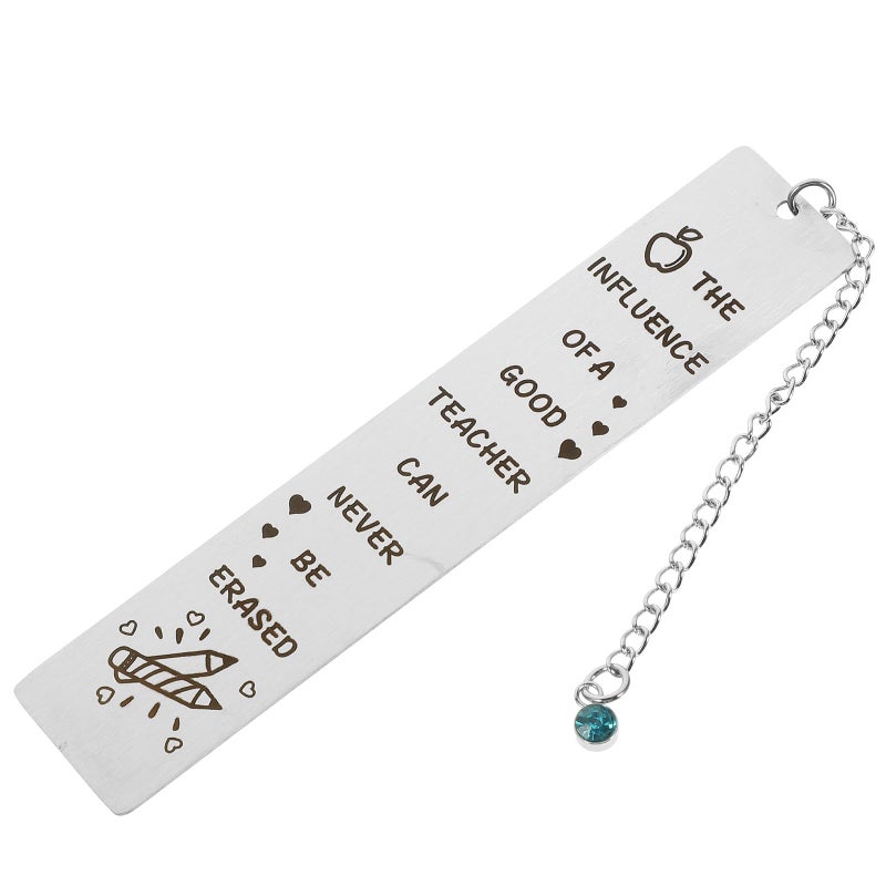Stainless Steel Engraved Bookmark Creative Gift for Students Readers Teens Women - Image 2
