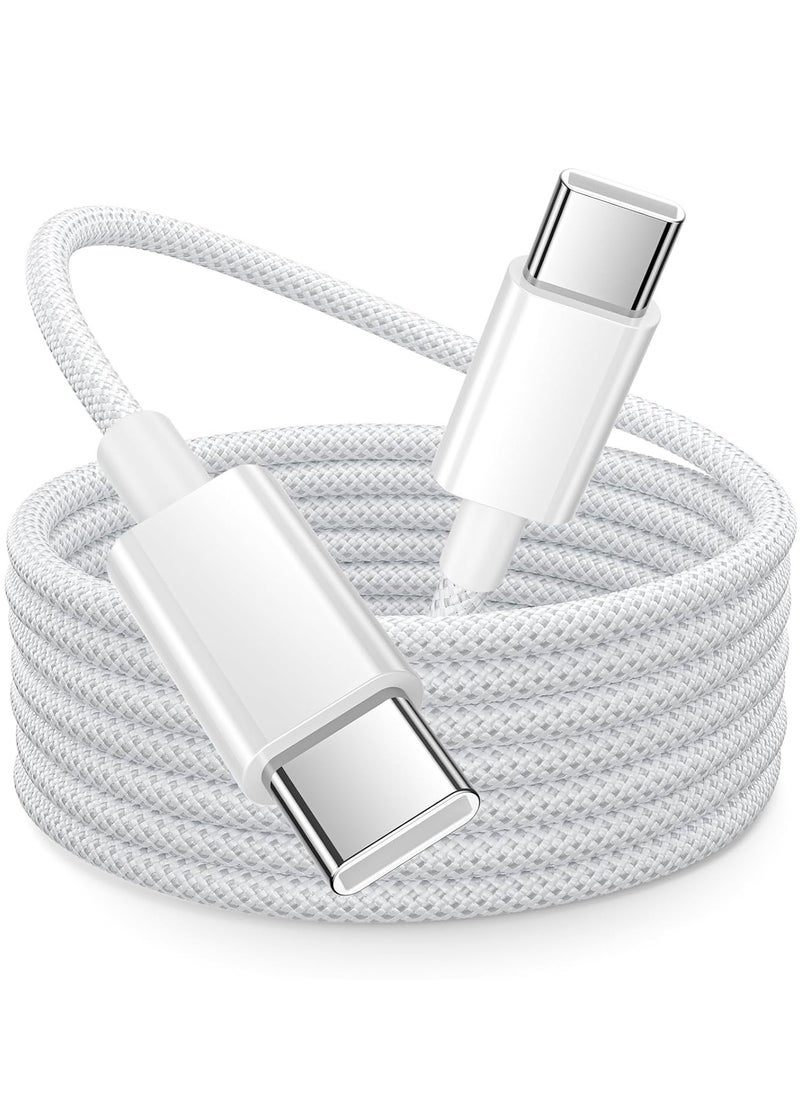 AMROAH 1M 60W 480Mbps USB C Cable Type C Type C Data Charger, Fast Charging USB C Cord Compatible Smartphones Tablets Headphones Laptops iPhone Samsung Galaxy Huawei Pixel  - Image 1