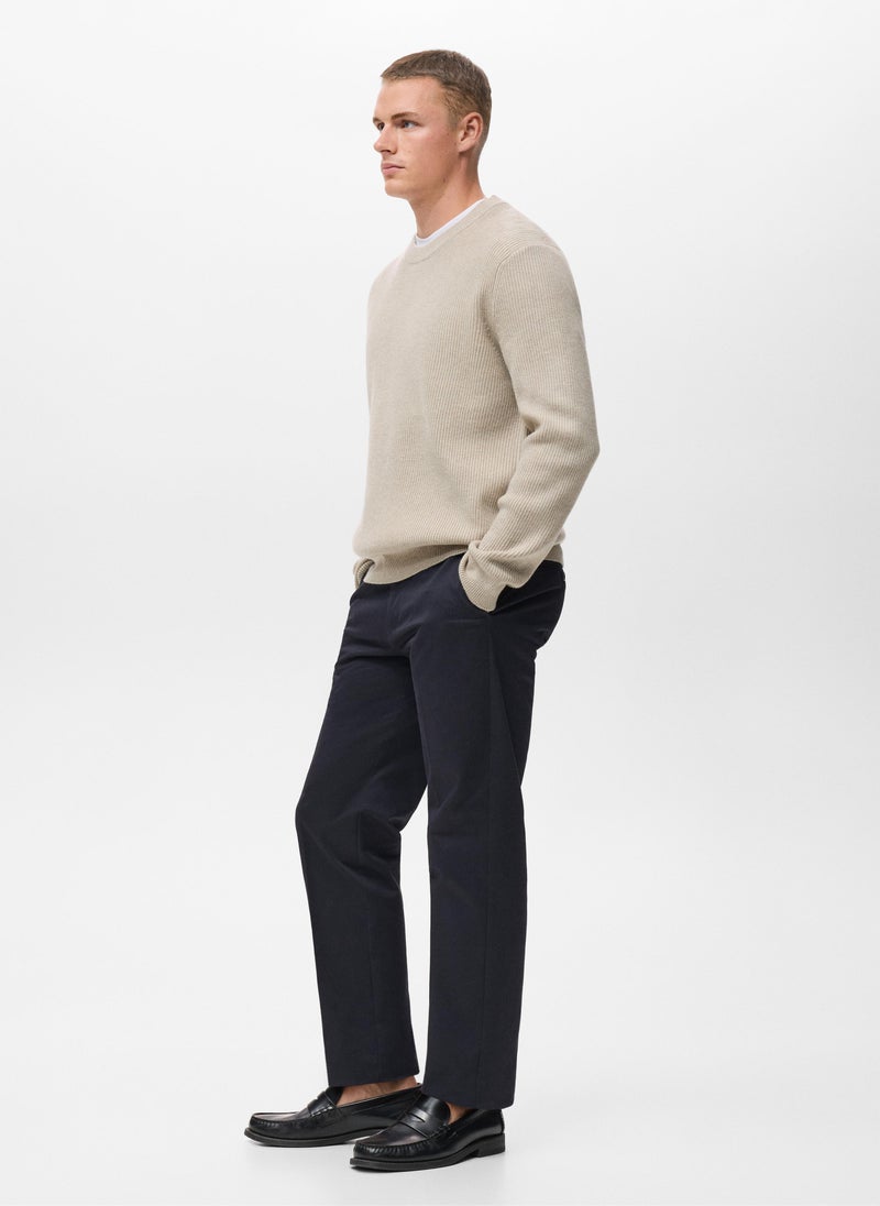 Mango Man Knitted ribbed sweater - Image 3