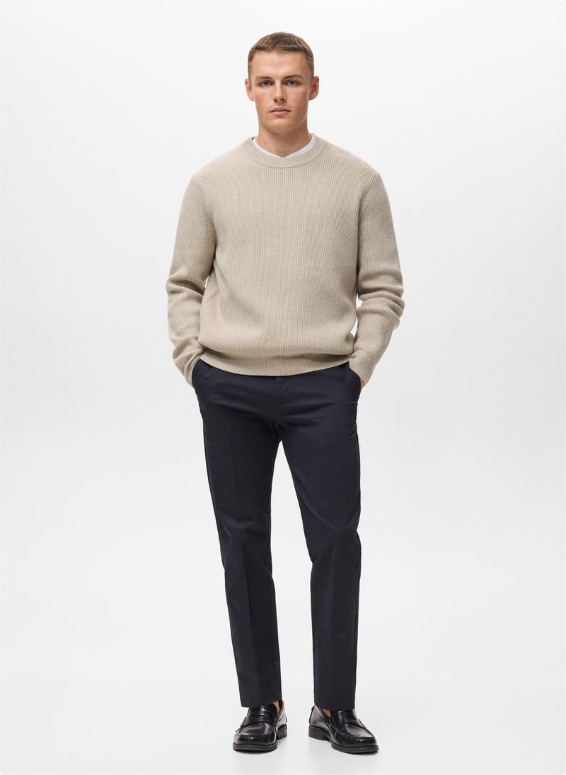 Mango Man Knitted ribbed sweater - Image 5