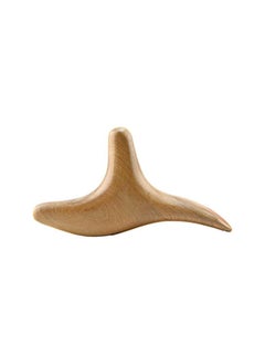 Thai Traditional Reflexology Hand Foot Massage Tool Wing Shape Massager Wooden SPA Therapy Tool (Random Color)