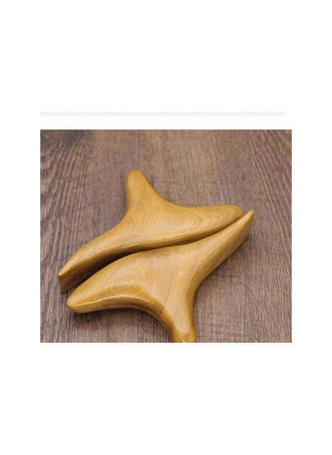 WYBOT - Thai Traditional Reflexology Hand Foot Massage Tool Wing Shape Massager Wooden SPA Therapy Tool (Random Color) - Image 1