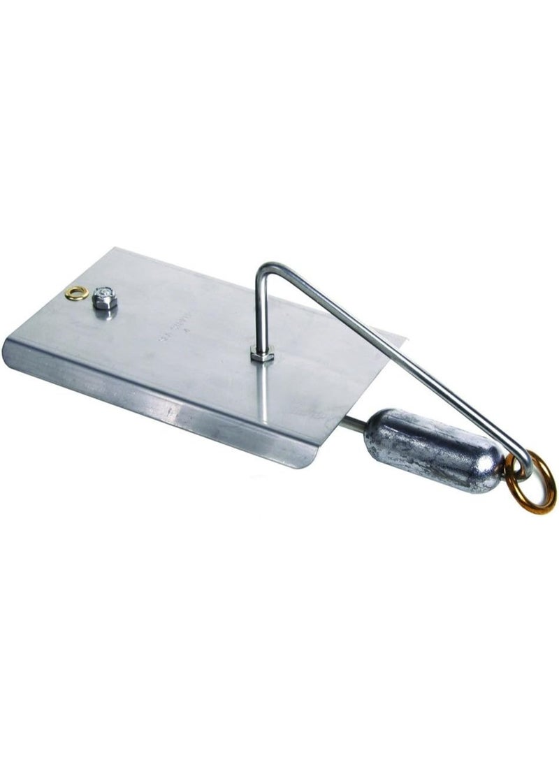 Sea Striker Sea Striker Planers | Fishing Planer with Stainless Steel Blade with Large Brass Ring, Silver