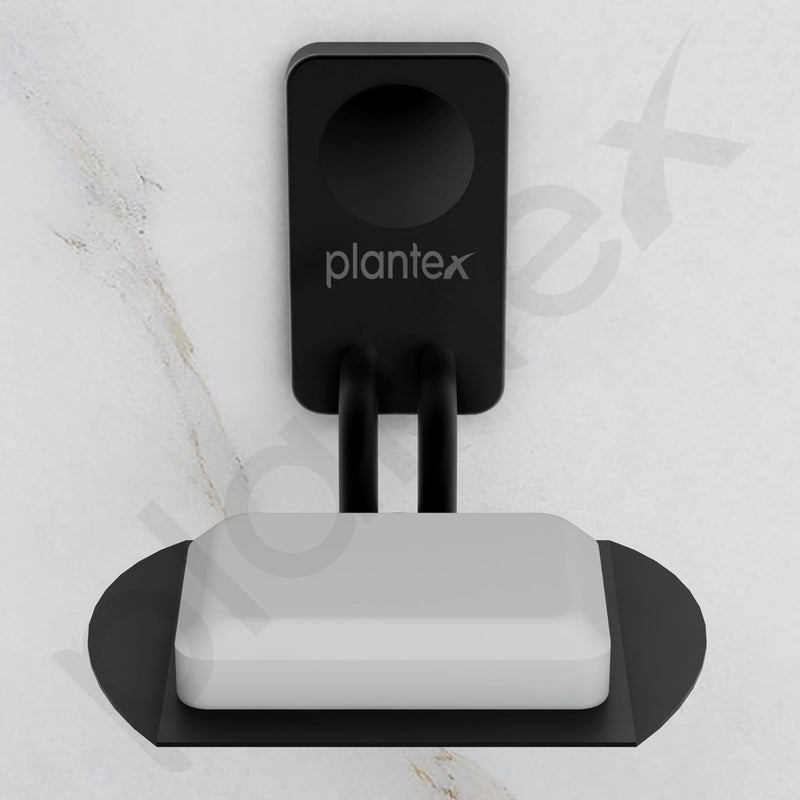 Plantex Metro Platinum Stainless Steel Soap Dish/Soap Stand/Bathroom Soap Holder/Bathroom Accessories - (Black) - Image 4