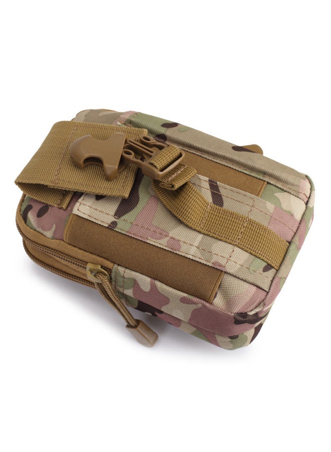 Generic Summer Molle Mountaineering Oxford Cloth Small Waist Bag Men's Military Camouflage Outdoor Sports Mobile Phone Tactical Waist Bag-Color:Jungle Fans Color-Dimensions:All Yards - Image 4