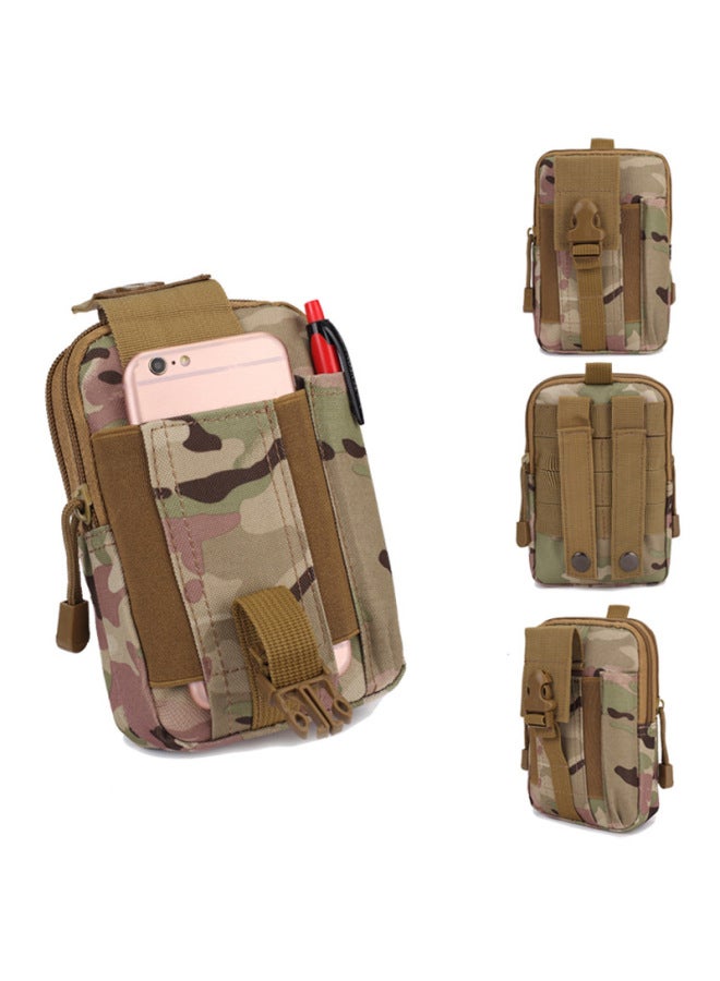 Generic Summer Molle Mountaineering Oxford Cloth Small Waist Bag Men's Military Camouflage Outdoor Sports Mobile Phone Tactical Waist Bag-Color:Jungle Fans Color-Dimensions:All Yards - Image 2