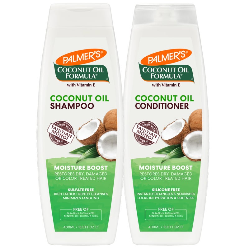 Palmer's Coconut Oil Formula Moisture Boost Shampoo & Conditioner bundle (Pack of 2) - Image 1