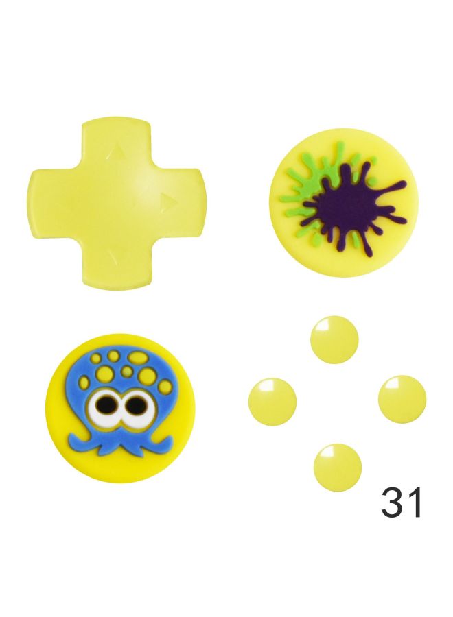 مناسبة لملصقات مفاتيح نينتندو سويتش NS مفاتيح الاتجاه ملصقات ملونة غطاء Joy-con Rocker-لون المنتج:9 - Image 2