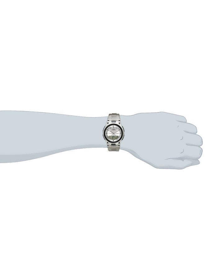 CASIO Men Stainless Steel Analog + Digital Wrist Watch AW-80D-7A2VDF - Image 5