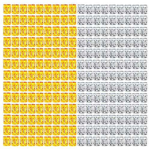 Leeven 400 Pieces Aluminum Hair Jewelry Dreadlocks Metal Cuffs For Hair Braids Hair Accessories For Braids Adjustable Metal Cuffs Hair Decoration Braiding Hair Jewelry For Box Braids - Image 1