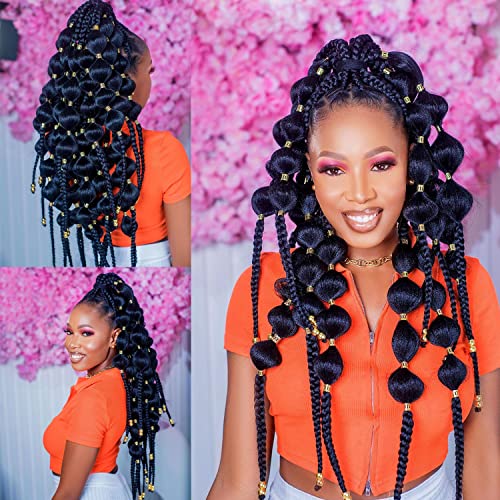 Leeven 400 Pieces Aluminum Hair Jewelry Dreadlocks Metal Cuffs For Hair Braids Hair Accessories For Braids Adjustable Metal Cuffs Hair Decoration Braiding Hair Jewelry For Box Braids - Image 5