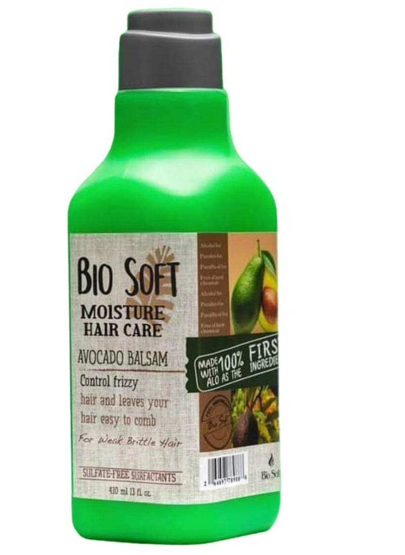 Bio Soft shampoo and conditioner with avocado to nourish and smooth hair, ML 490