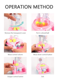 GROIC Mini Catching Balls Toy Manual Mini Doll Machine Kids Mini Candy Machine Claw Grabber Catching Balls Toy Great Gifts for Boys & Girls  - Image 4