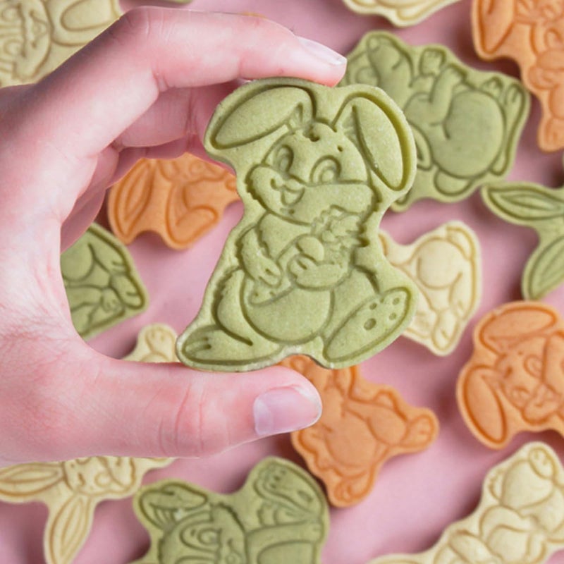 8pcs Easter Bunny Cookie Molds 3d Pressed Biscuit Stamps Plastic Baking Tools Rabbit Cutter Shapes for Easter Party Supplies - Image 5